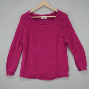 Old Navy Women's Fuchsia Crew Neck Sweater